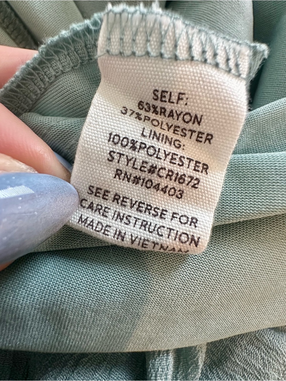 Altar’d State Sage Green Ruffle Hem Mini Dress Medium - Picture 7 of 7
